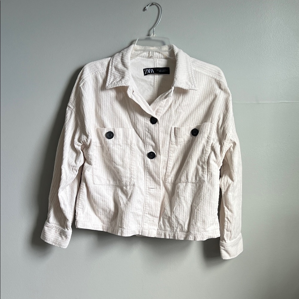 Zara Women's Off-White Utility Jacket